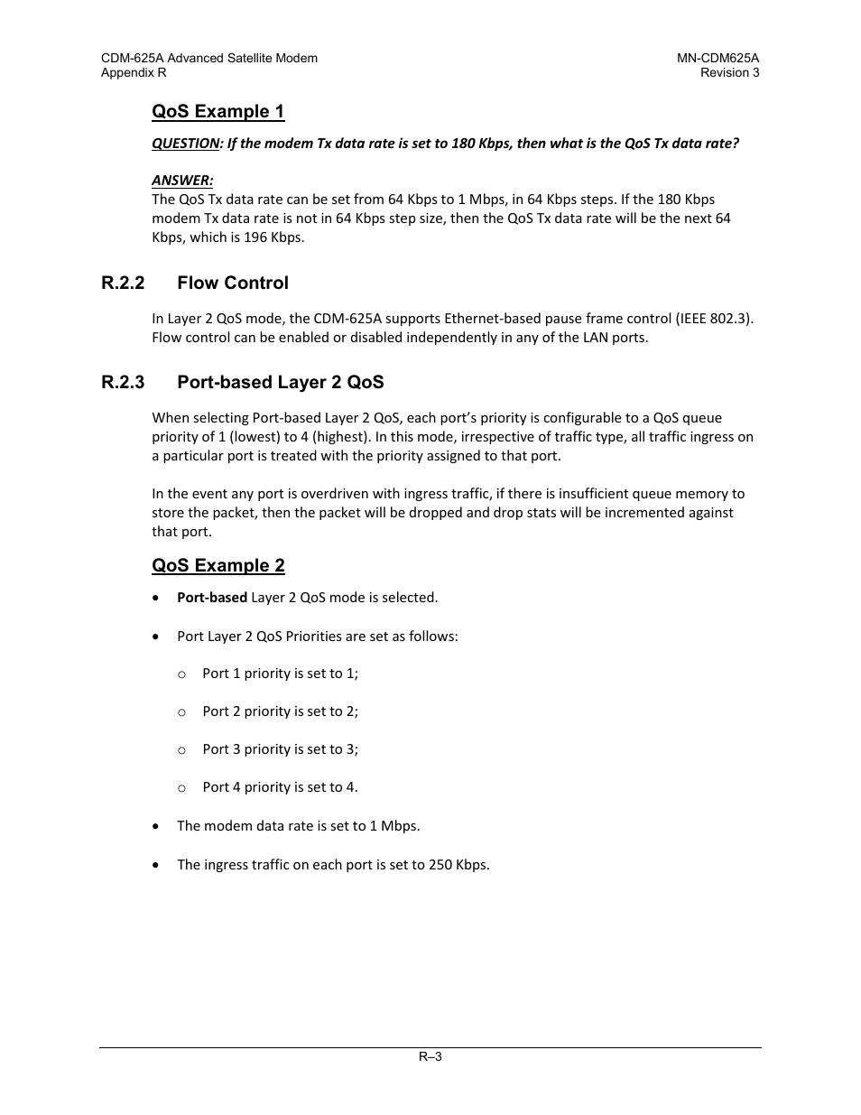 R.2.2 flow control, R.2.3 port-based layer 2 qos | Comtech EF Data CDM-625A User Manual | Page 725 / 756
