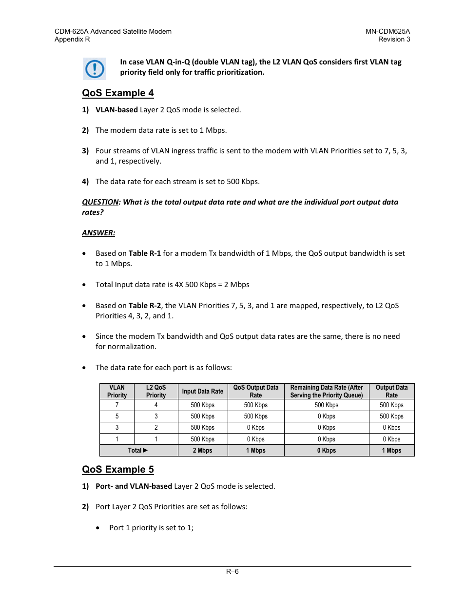 Qos example 4, Qos example 5 | Comtech EF Data CDM-625A User Manual | Page 728 / 756