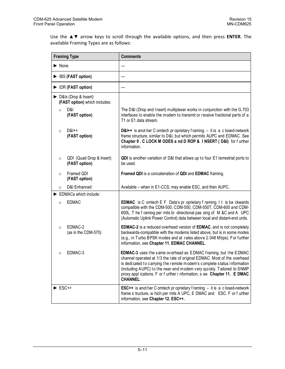 Comtech EF Data CDM-625 User Manual | Page 111 / 684