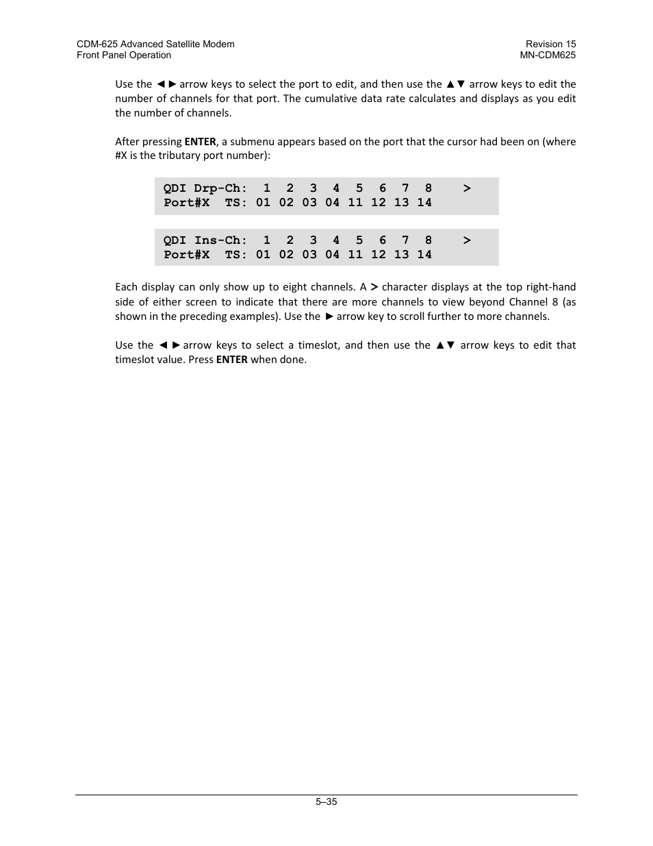 Comtech EF Data CDM-625 User Manual | Page 135 / 684