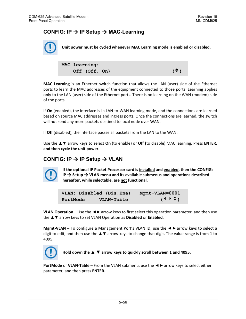 Comtech EF Data CDM-625 User Manual | Page 156 / 684