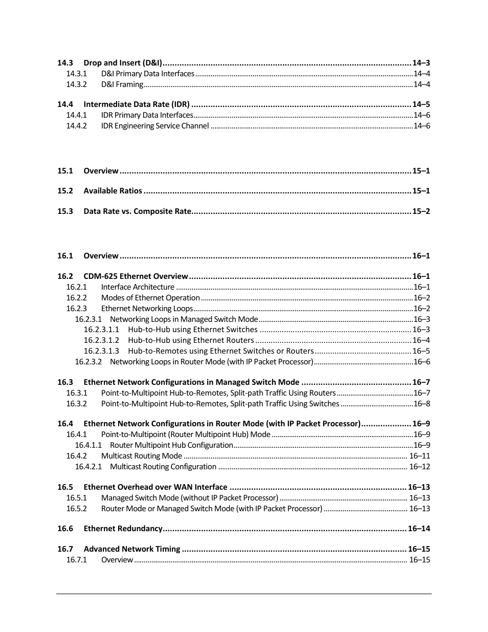 Comtech EF Data CDM-625 User Manual | Page 16 / 684