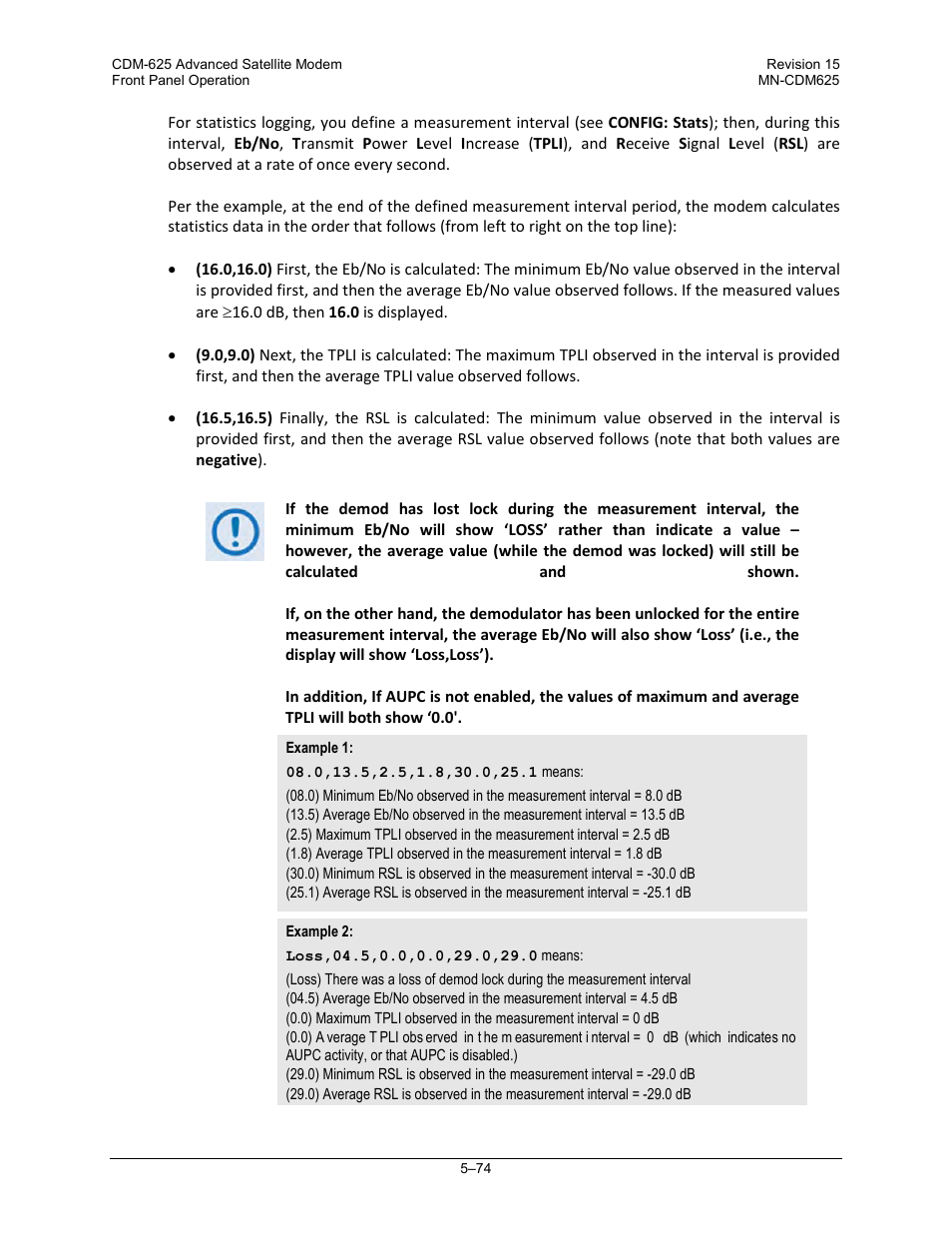 Comtech EF Data CDM-625 User Manual | Page 174 / 684