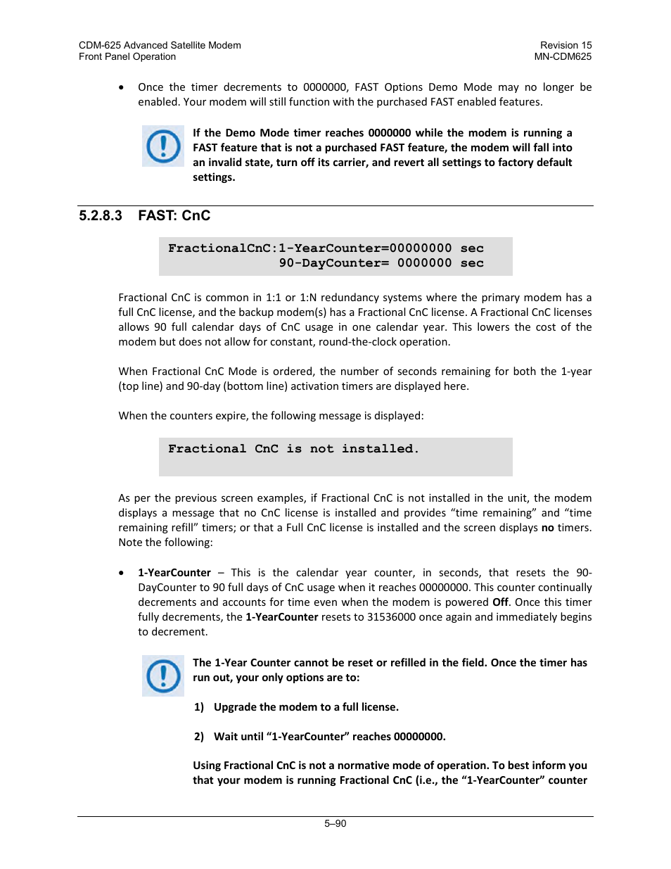 3 fast: cnc | Comtech EF Data CDM-625 User Manual | Page 190 / 684