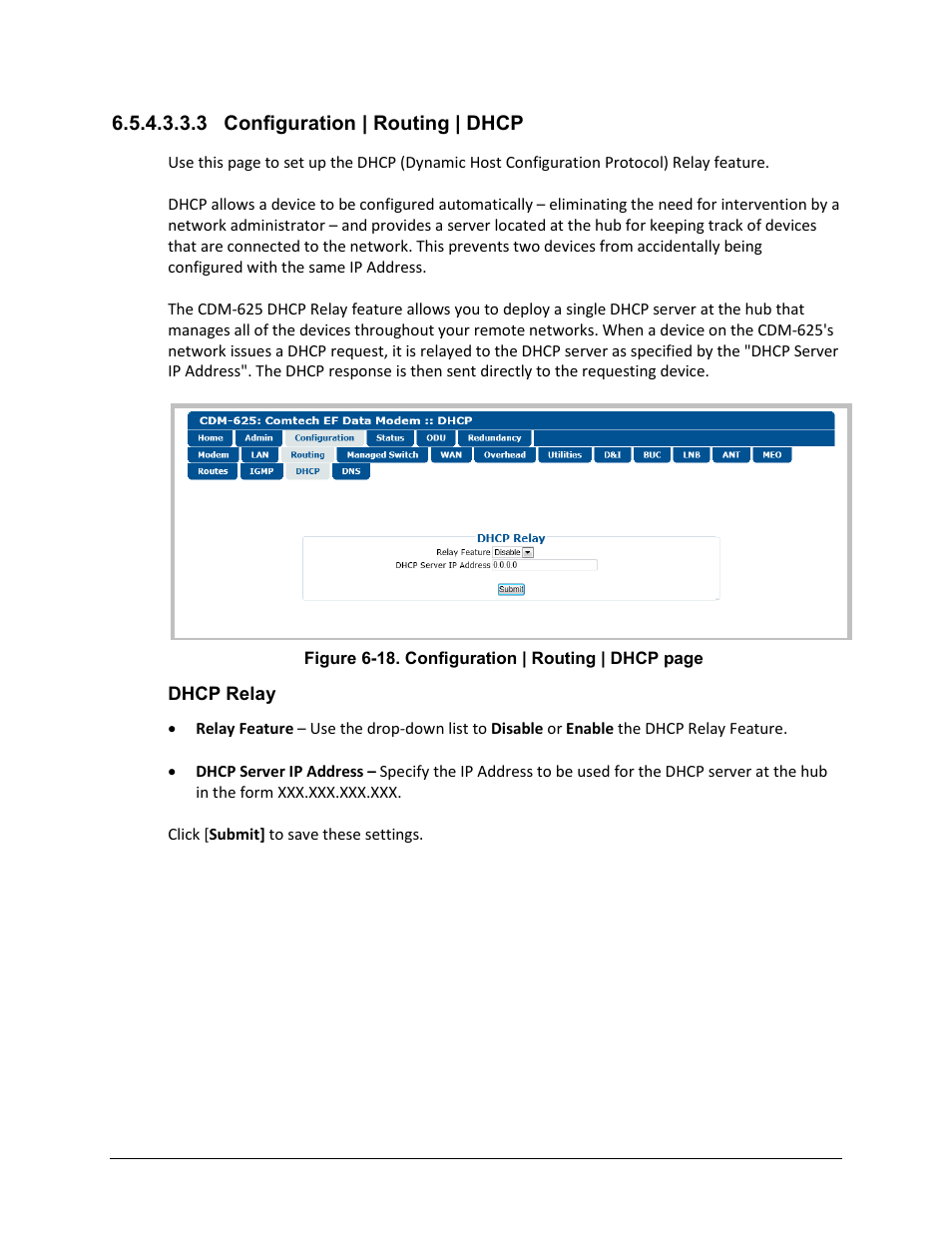 3 configuration | routing | dhcp | Comtech EF Data CDM-625 User Manual | Page 227 / 684