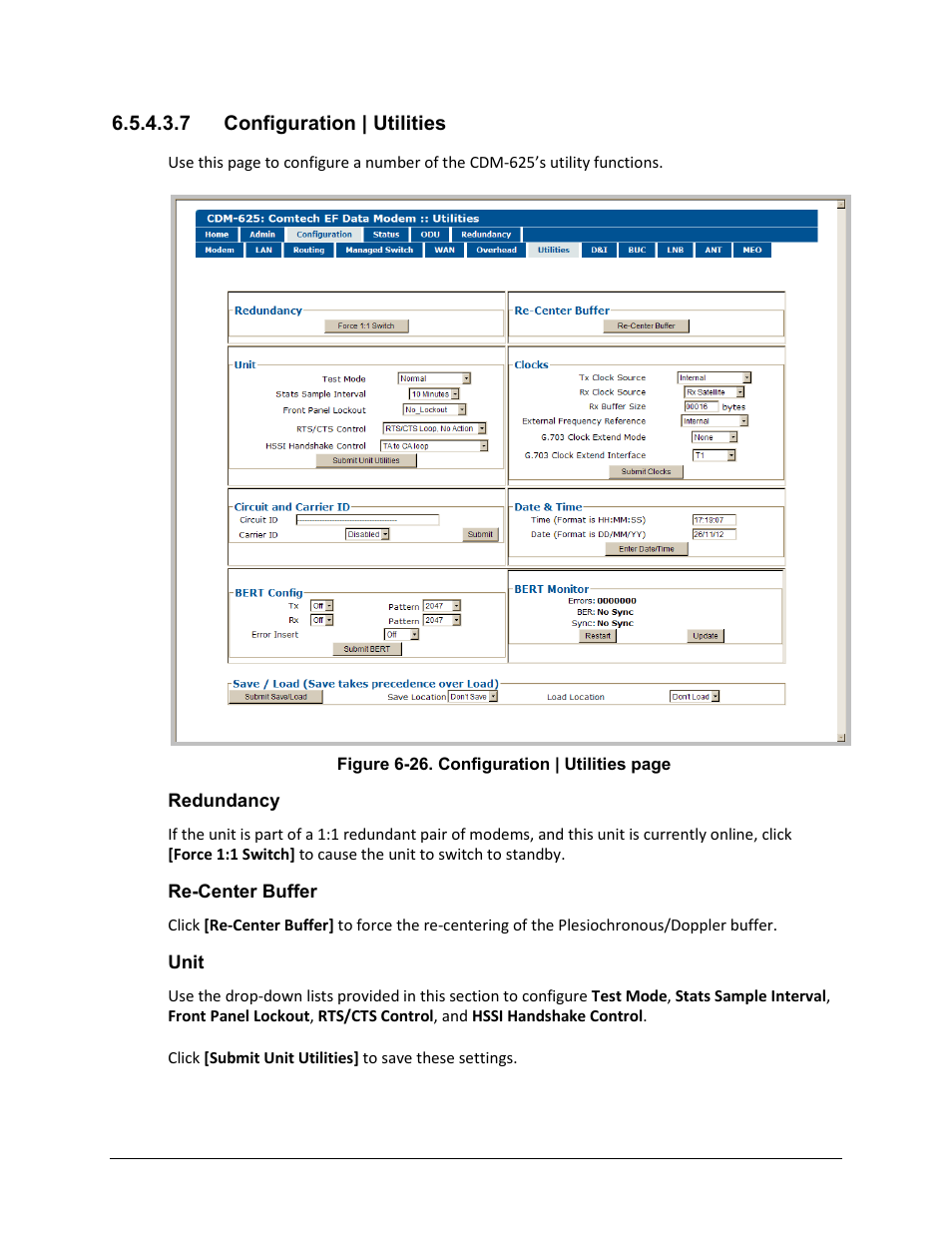 7 configuration | utilities | Comtech EF Data CDM-625 User Manual | Page 243 / 684