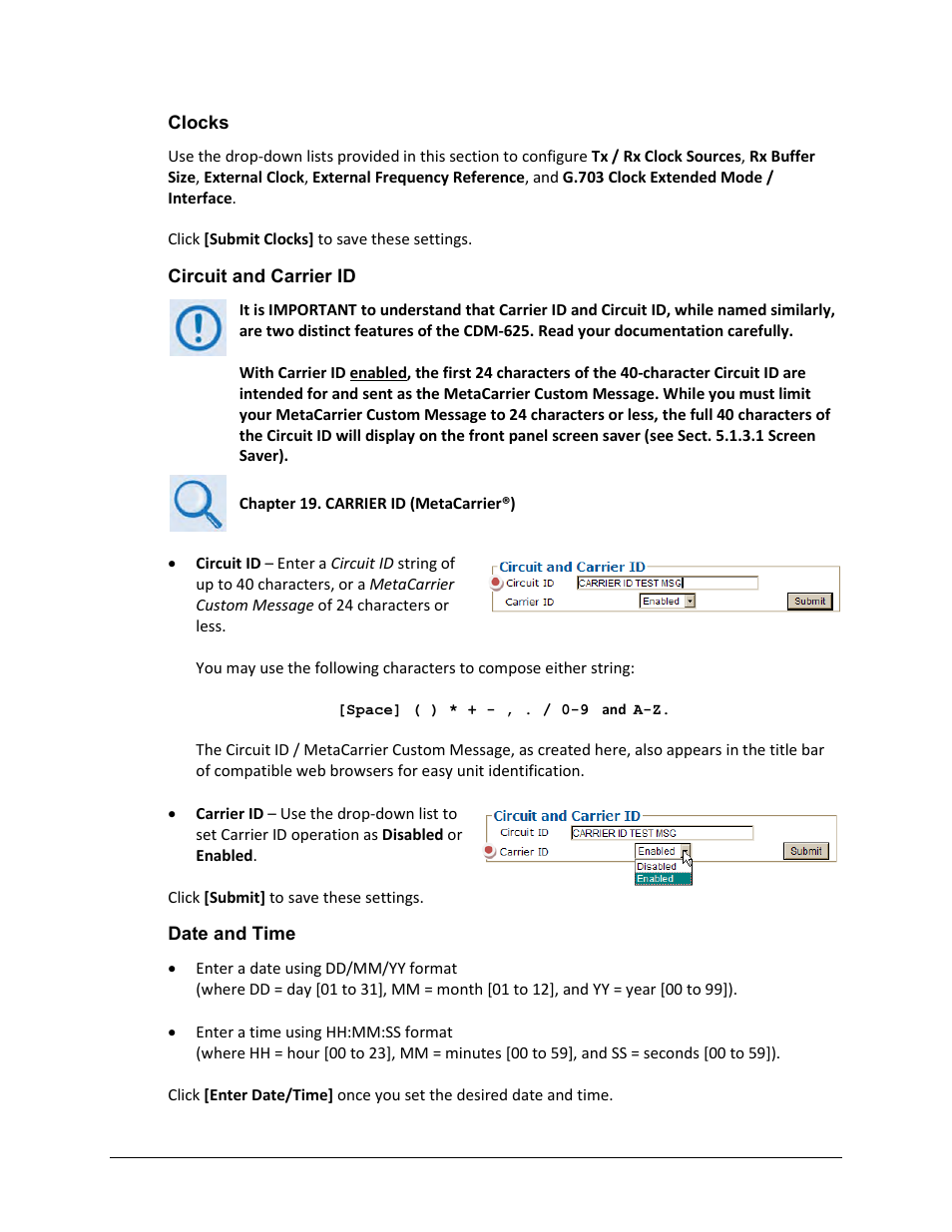 Comtech EF Data CDM-625 User Manual | Page 244 / 684