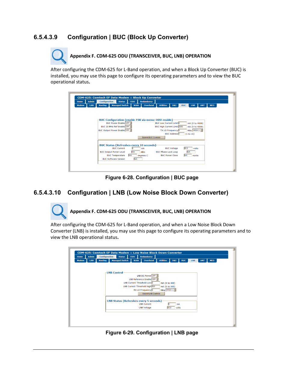 9 configuration | buc (block up converter) | Comtech EF Data CDM-625 User Manual | Page 247 / 684