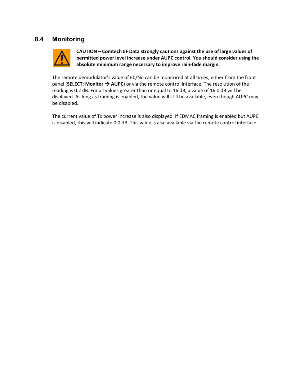 4 monitoring | Comtech EF Data CDM-625 User Manual | Page 314 / 684