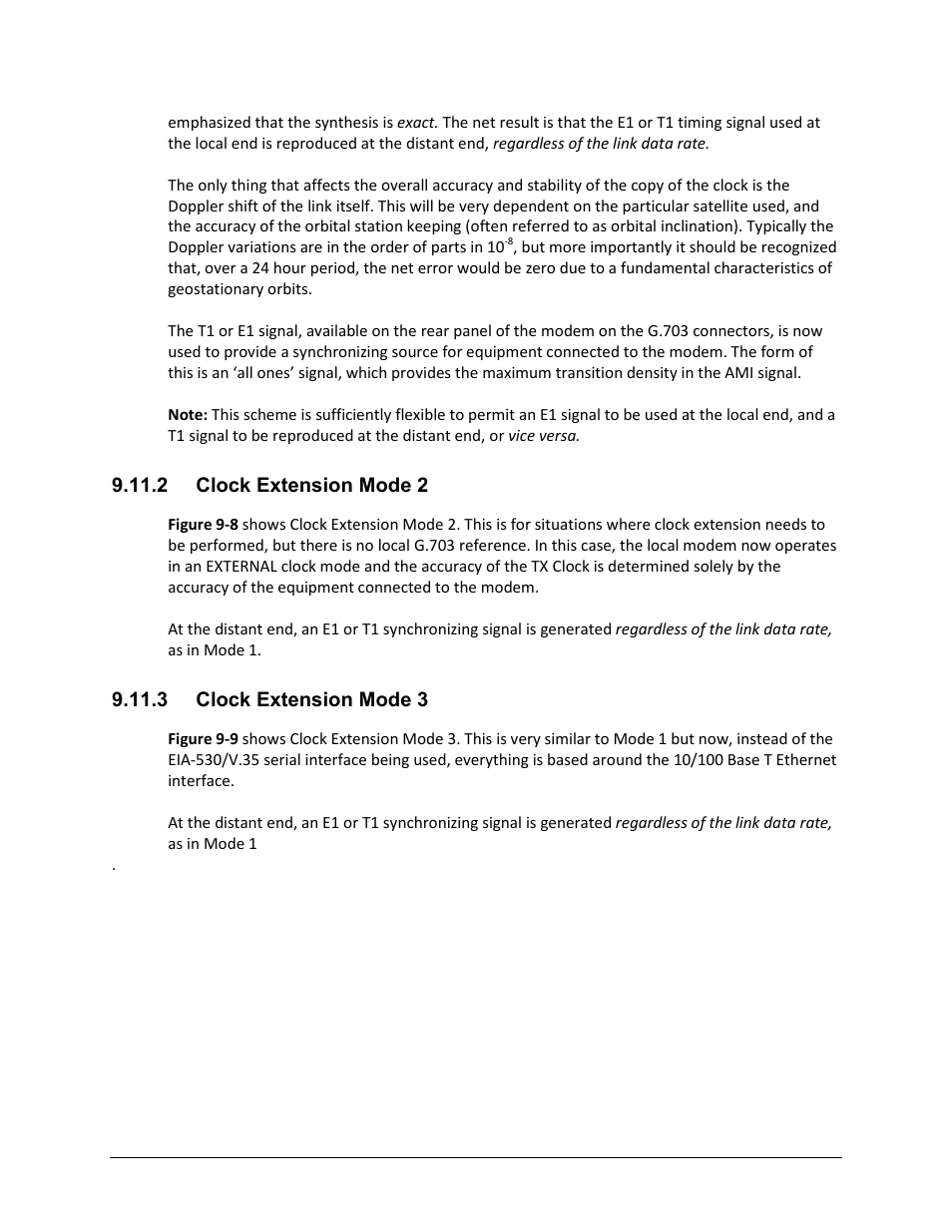 2 clock extension mode 2, 3 clock extension mode 3 | Comtech EF Data CDM-625 User Manual | Page 326 / 684