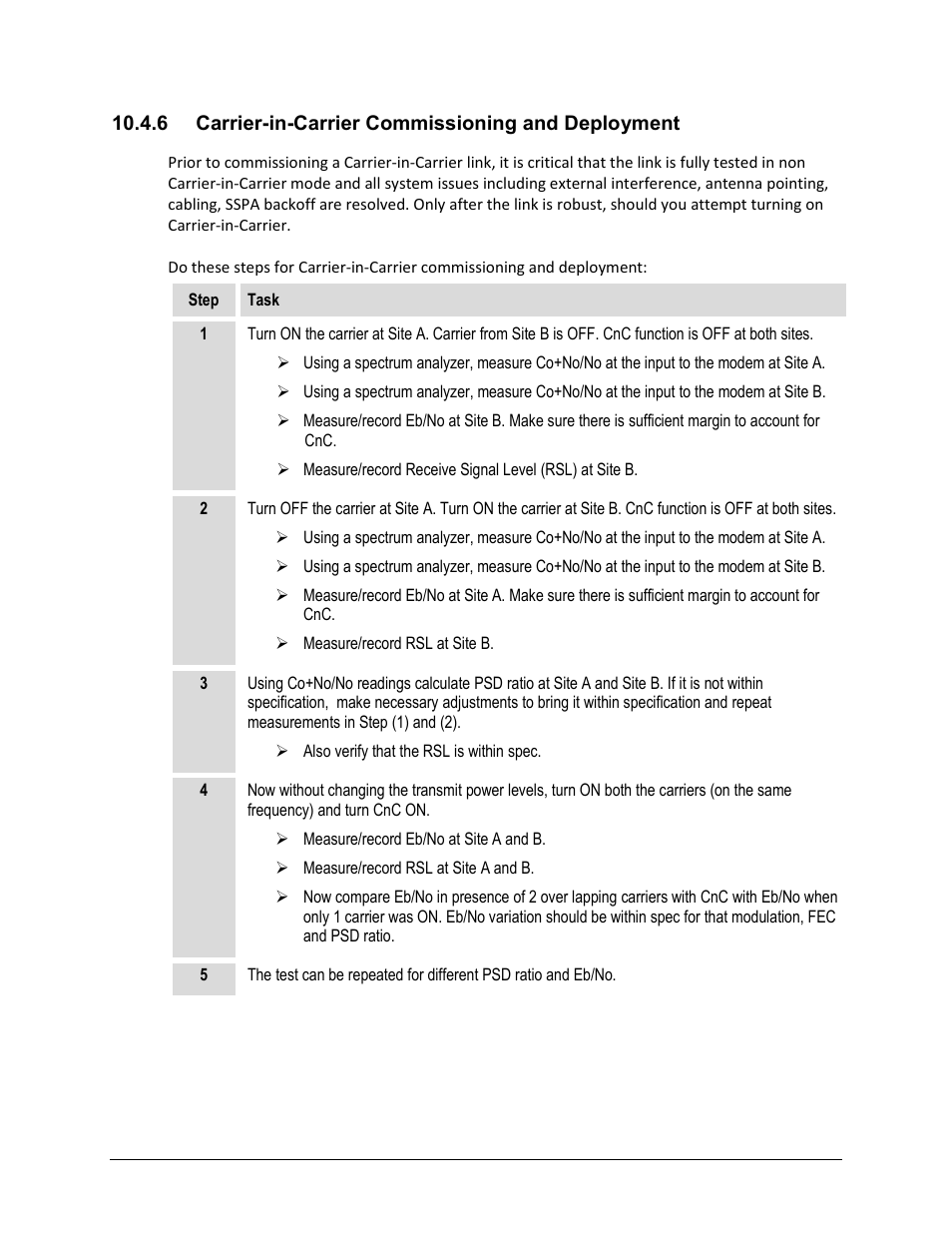 6 carrier-in-carrier commissioning and deployment | Comtech EF Data CDM-625 User Manual | Page 345 / 684