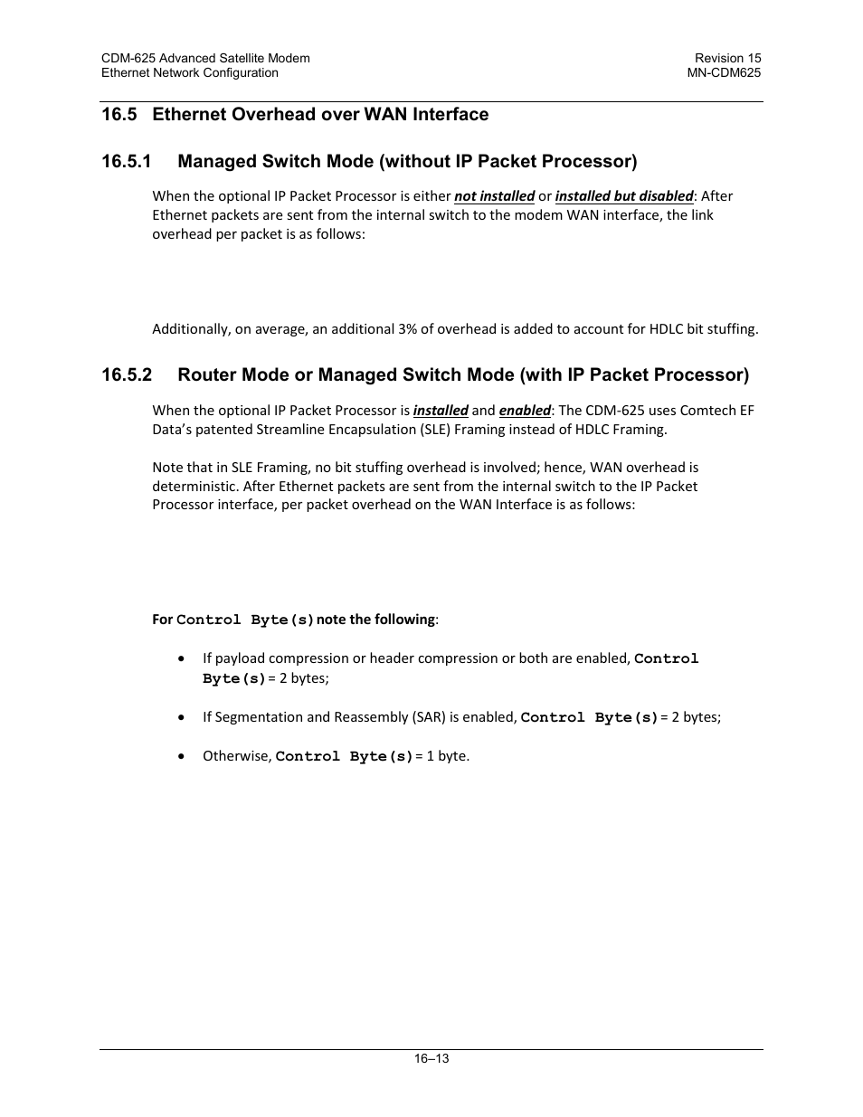 5 ethernet overhead over wan interface | Comtech EF Data CDM-625 User Manual | Page 391 / 684