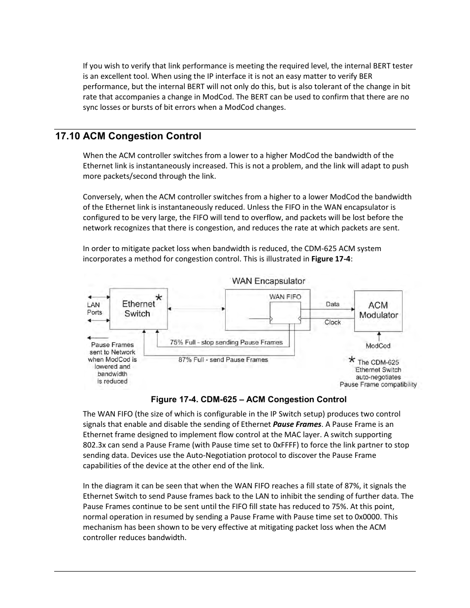 10 acm congestion control | Comtech EF Data CDM-625 User Manual | Page 408 / 684