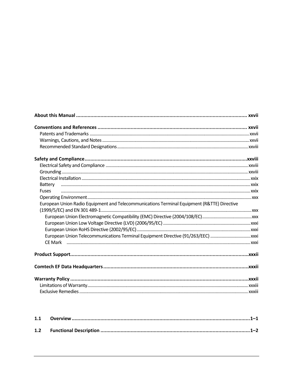 Comtech EF Data CDM-625 User Manual | Page 5 / 684