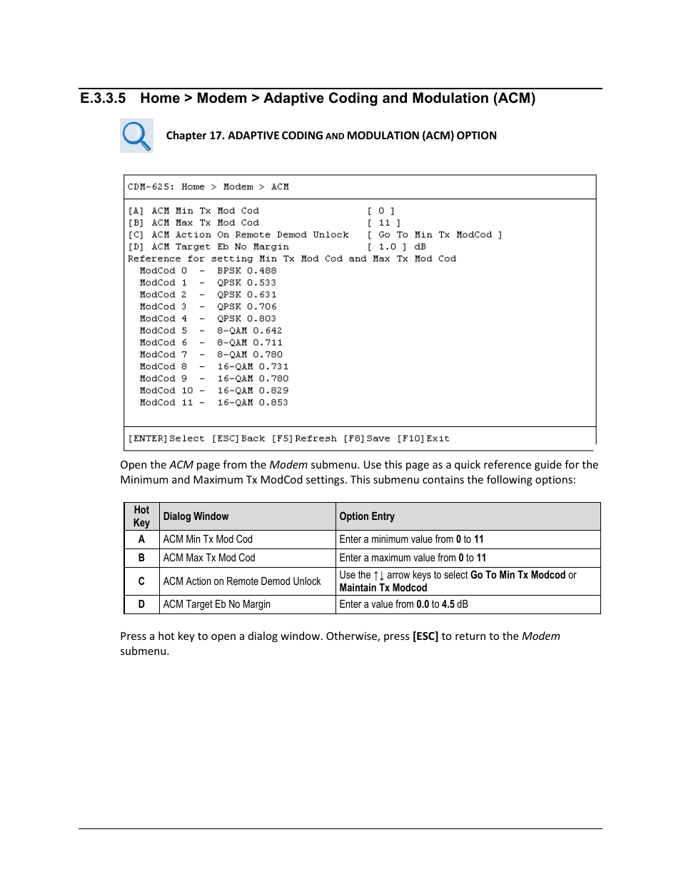 E.3.3.5, E.3.3.6 | Comtech EF Data CDM-625 User Manual | Page 557 / 684