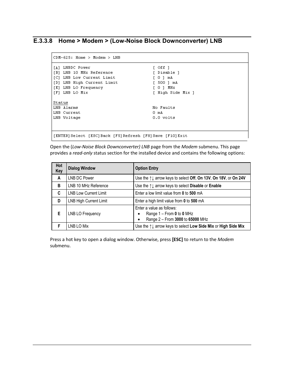 E.3.3.9 | Comtech EF Data CDM-625 User Manual | Page 562 / 684