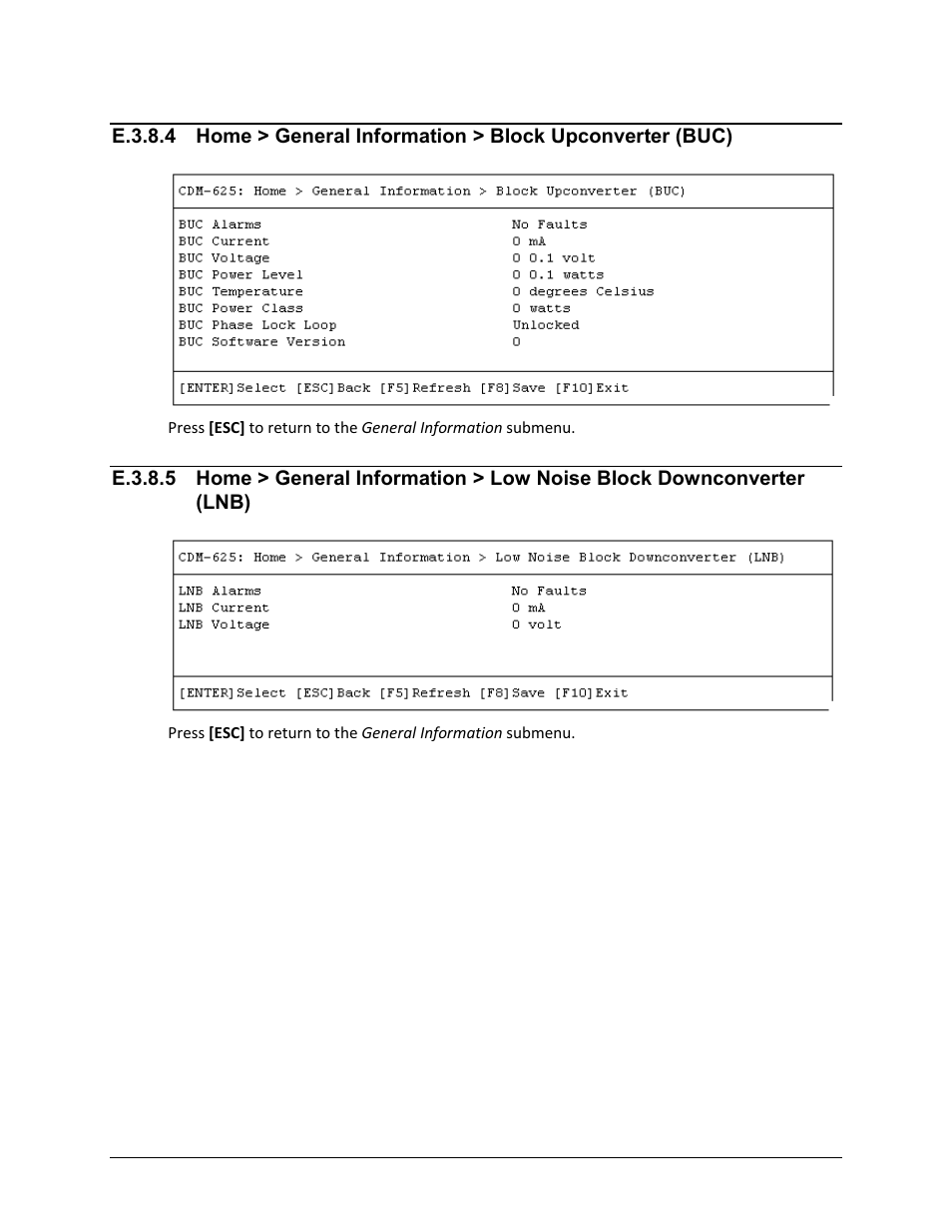 E.3.9, E.3.8.5 | Comtech EF Data CDM-625 User Manual | Page 596 / 684