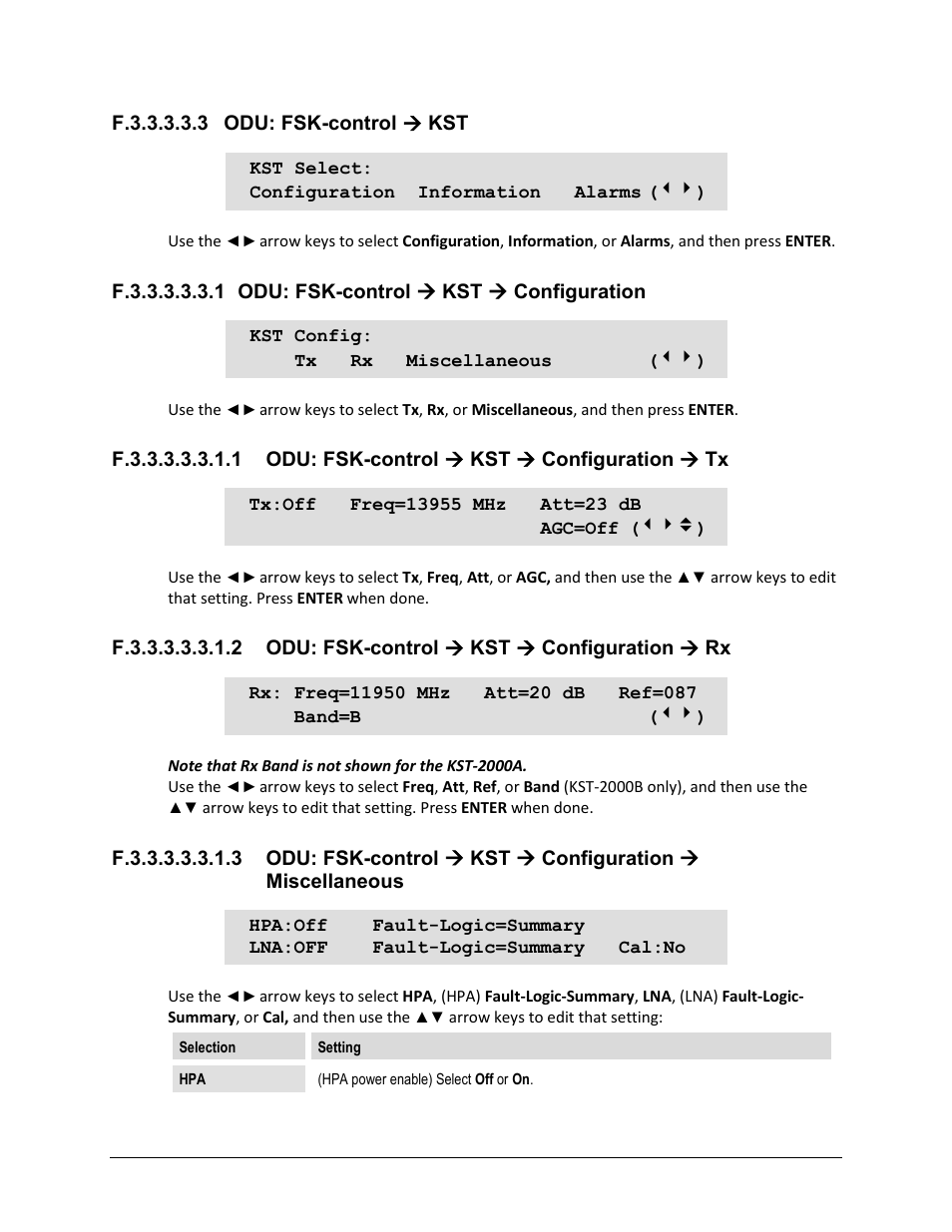 F.3.3.3.3.3 odu: fsk-control ( kst | Comtech EF Data CDM-625 User Manual | Page 641 / 684