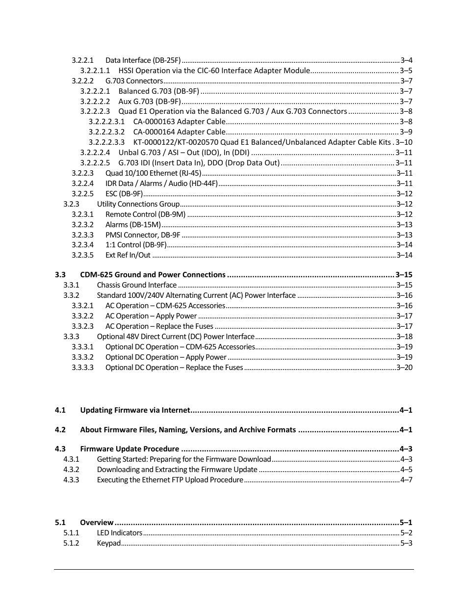Comtech EF Data CDM-625 User Manual | Page 7 / 684
