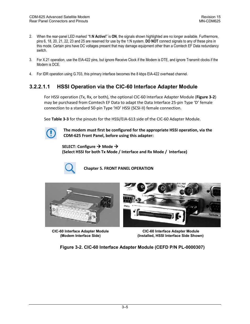 Comtech EF Data CDM-625 User Manual | Page 75 / 684