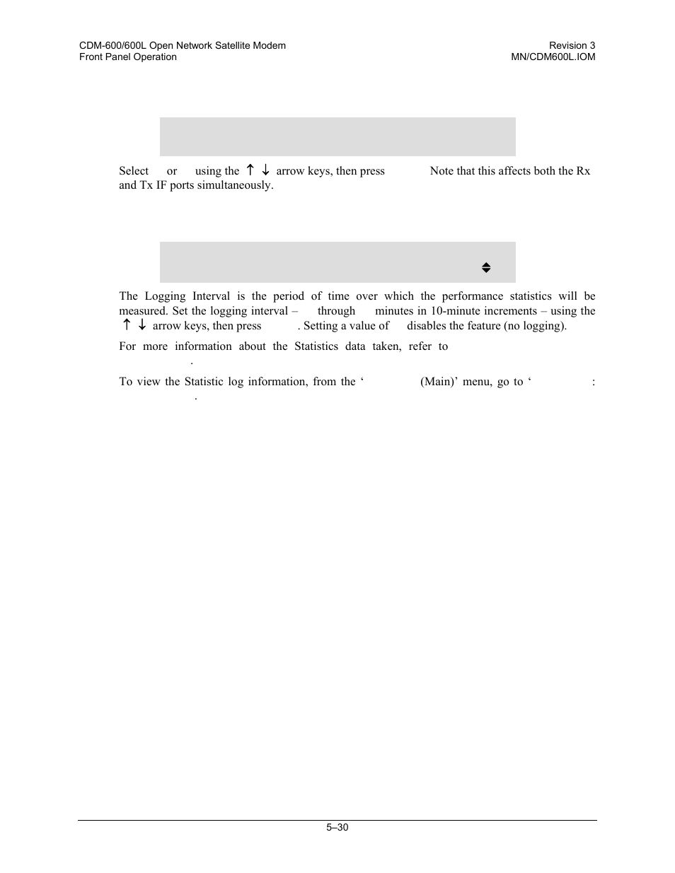 12 config: impedance (cdm-600 only), 13 config: statistics | Comtech EF Data CDM-600/600L User Manual | Page 106 / 278