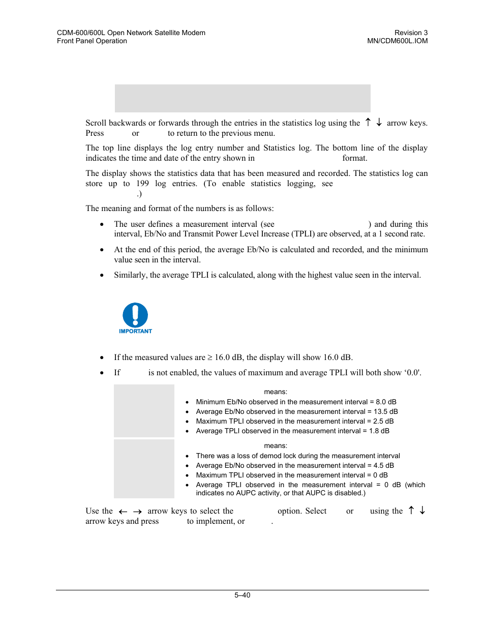 3 monitor: statistics | Comtech EF Data CDM-600/600L User Manual | Page 116 / 278