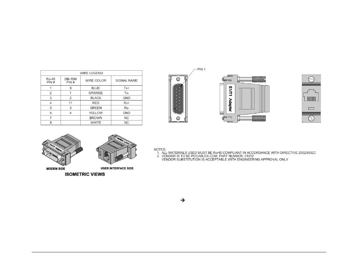 A.1.6 e1/t1 adapter | Comtech EF Data CDM-600/600L User Manual | Page 185 / 278
