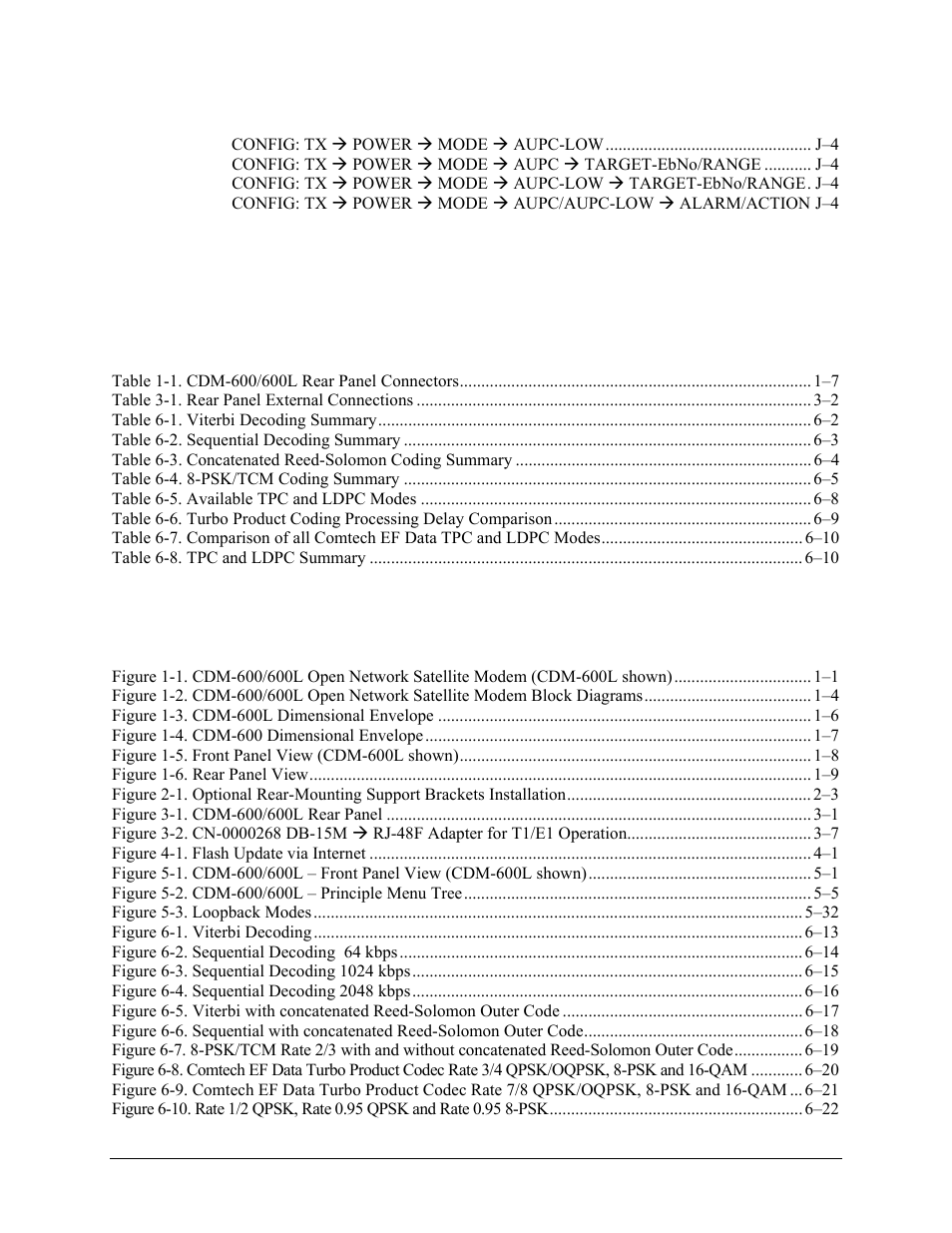 Tables, Figures, Xiii | Comtech EF Data CDM-600/600L User Manual | Page 19 / 278