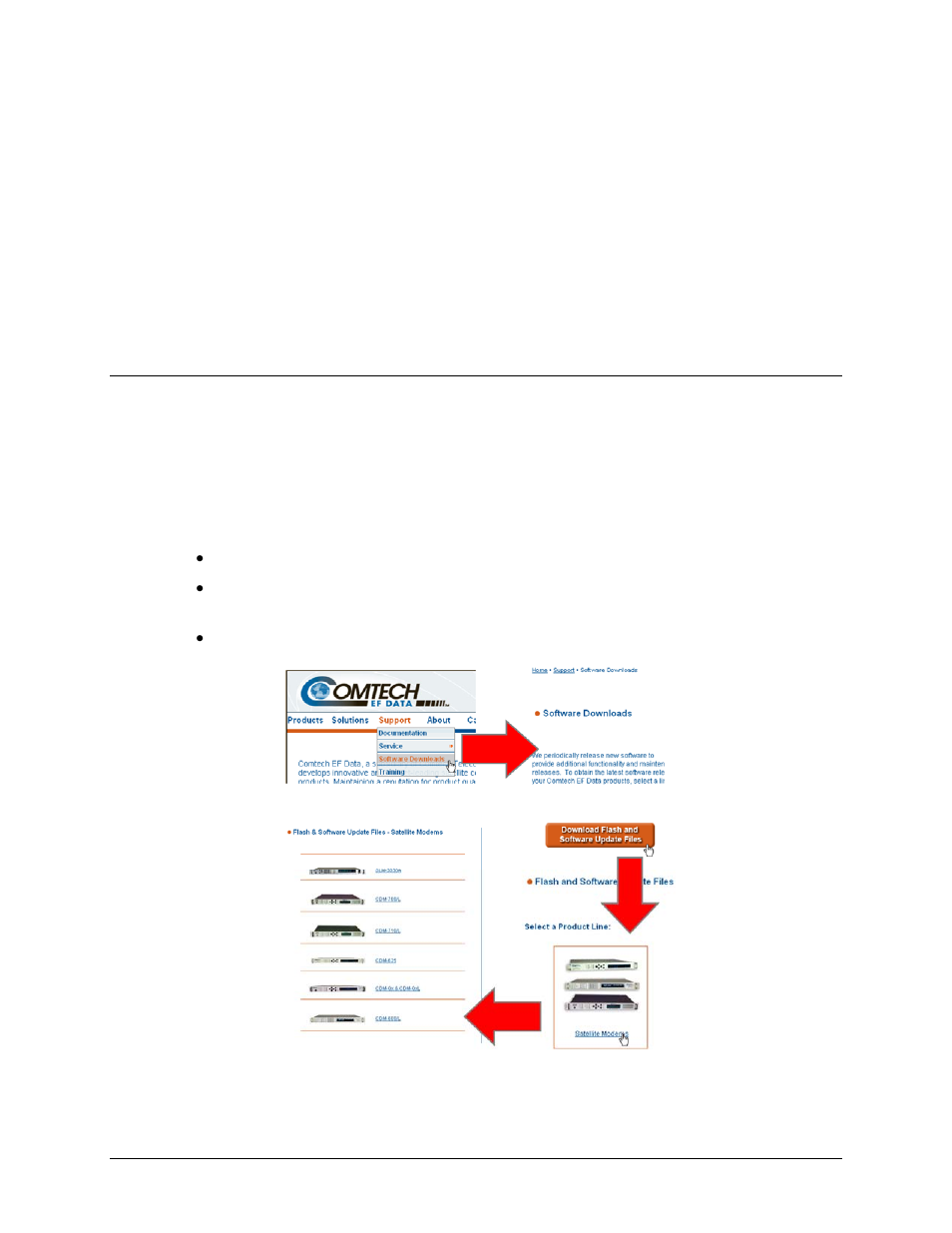 Chapter 4. flash upgrading, 1 flash updating via internet | Comtech EF Data CDM-600/600L User Manual | Page 73 / 278