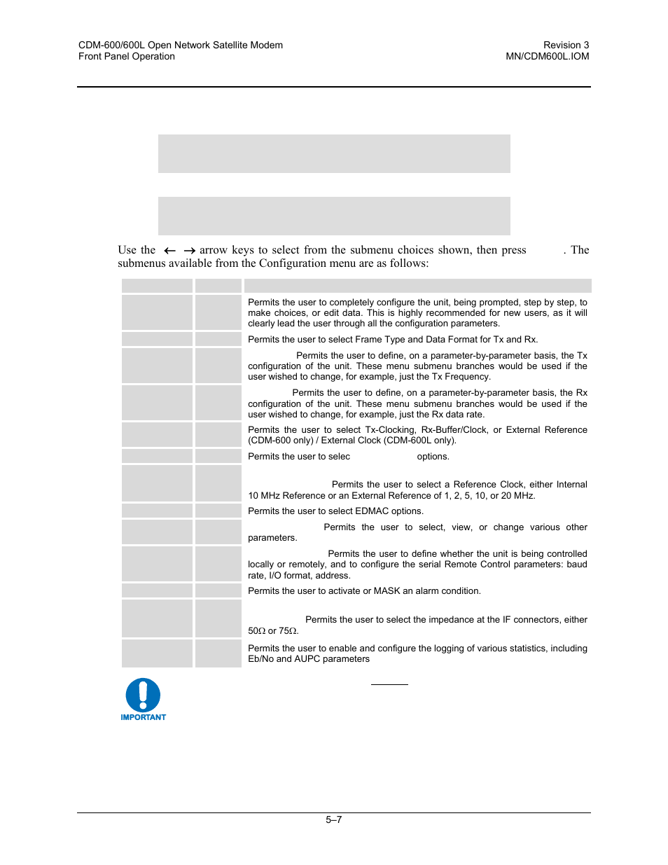 4 (select:) configuration | Comtech EF Data CDM-600/600L User Manual | Page 83 / 278