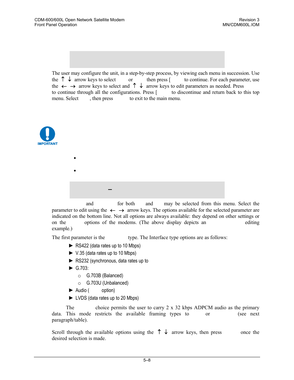 1 config: all, 2 config: mode | Comtech EF Data CDM-600/600L User Manual | Page 84 / 278