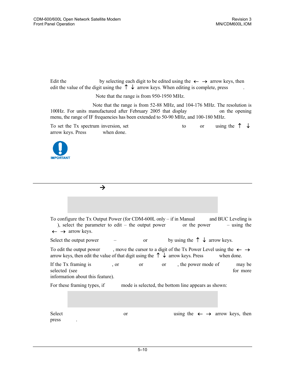 2 config: tx ( power | Comtech EF Data CDM-600/600L User Manual | Page 86 / 278