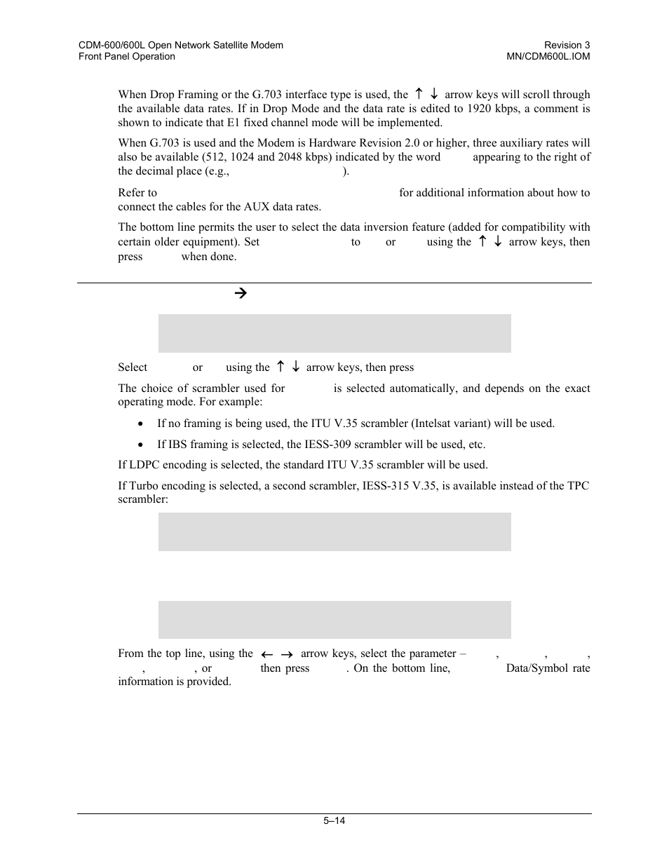 6 config: tx ( scrambler, 4 config: rx | Comtech EF Data CDM-600/600L User Manual | Page 90 / 278