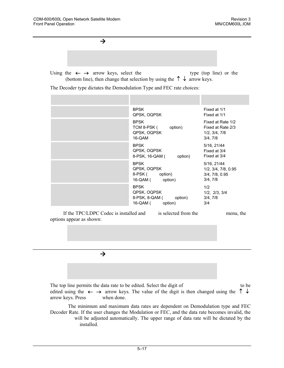 3 config: rx ( demod (demodulation), 4 config: rx ( data, 3 config: rx æ demod (demodulation) | 4 config: rx æ data | Comtech EF Data CDM-600/600L User Manual | Page 93 / 278