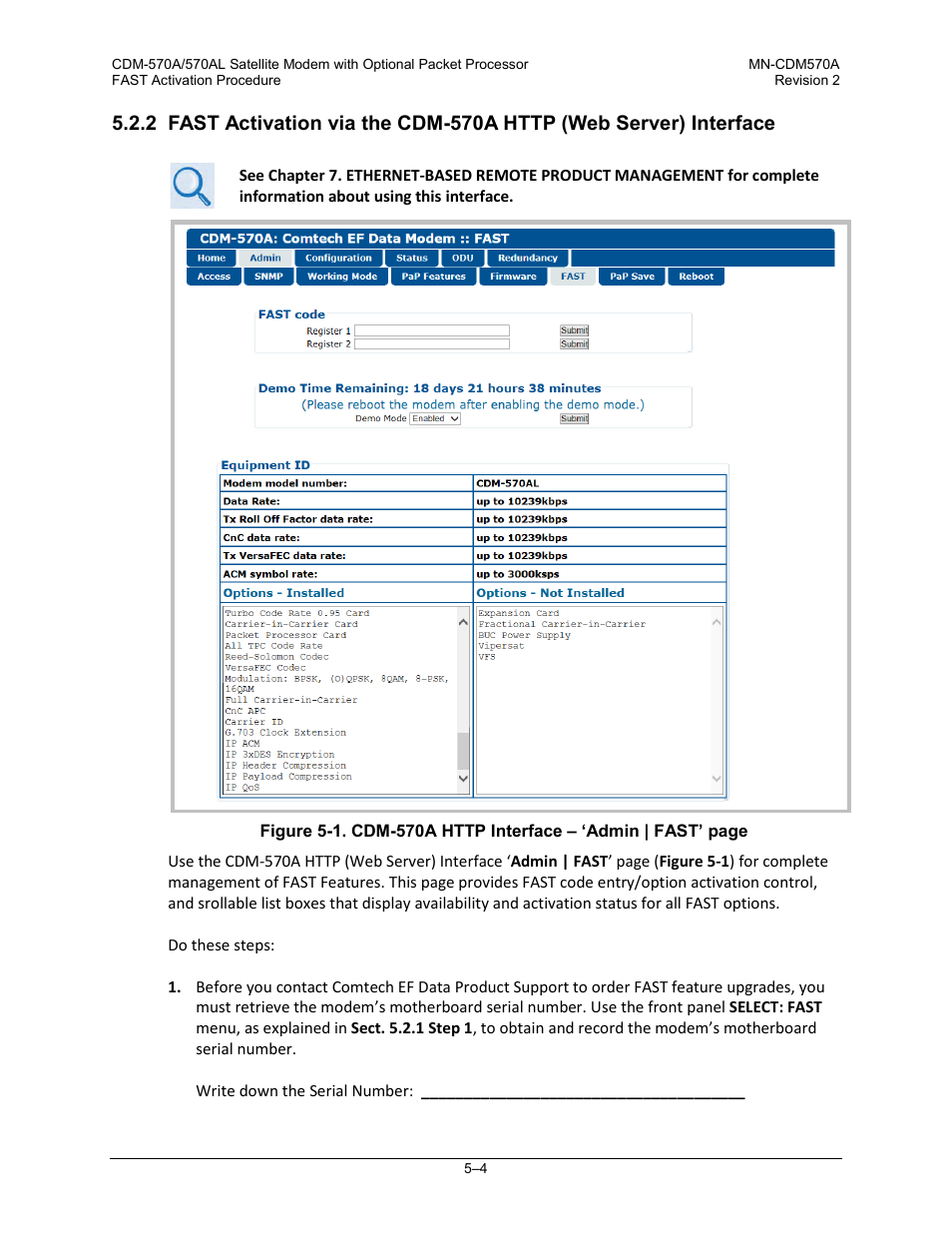 Comtech EF Data CDM-570A User Manual | Page 102 / 618