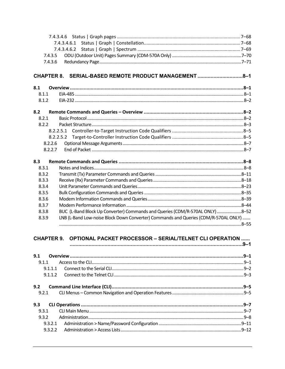 Comtech EF Data CDM-570A User Manual | Page 12 / 618