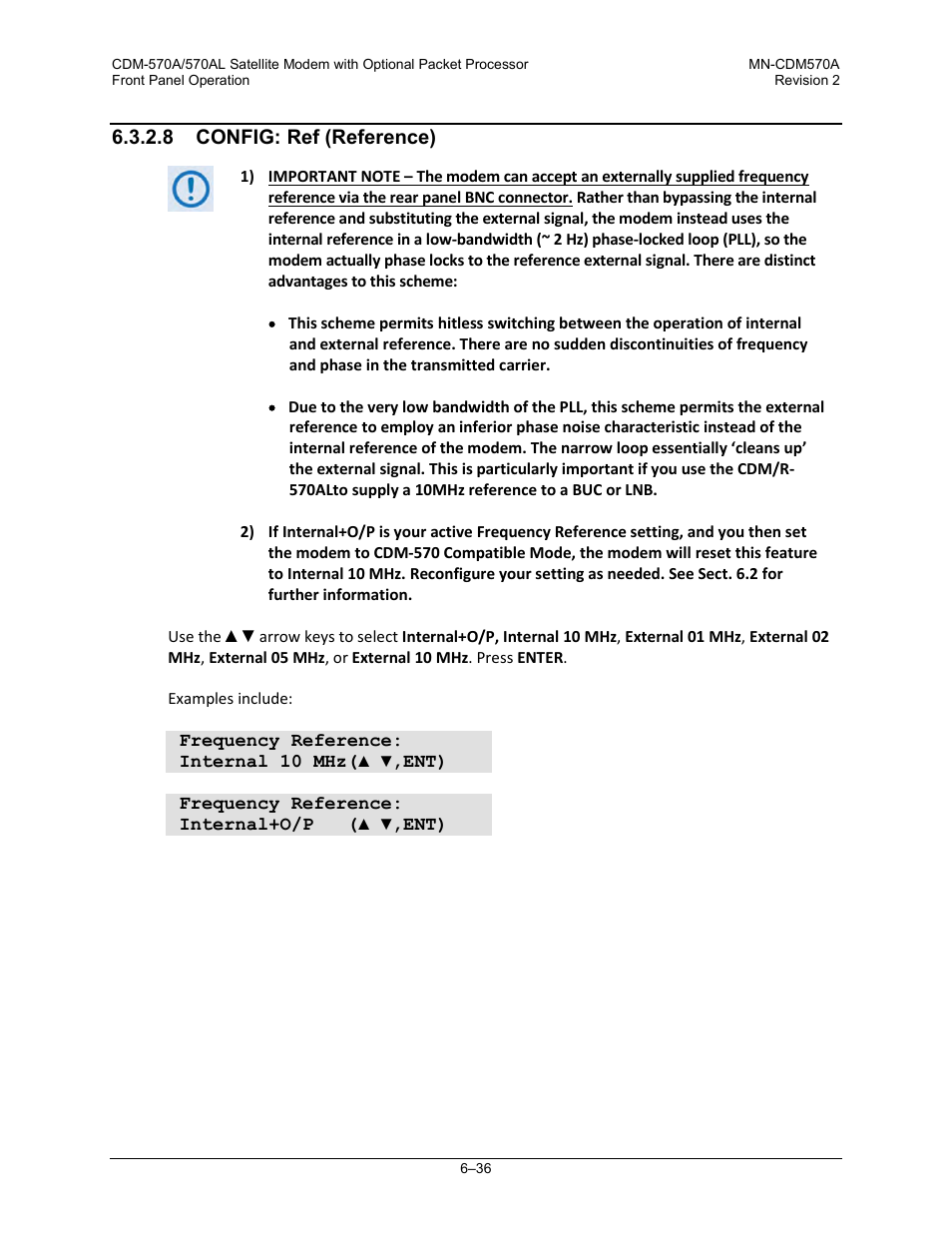 8 config: ref (reference) | Comtech EF Data CDM-570A User Manual | Page 140 / 618