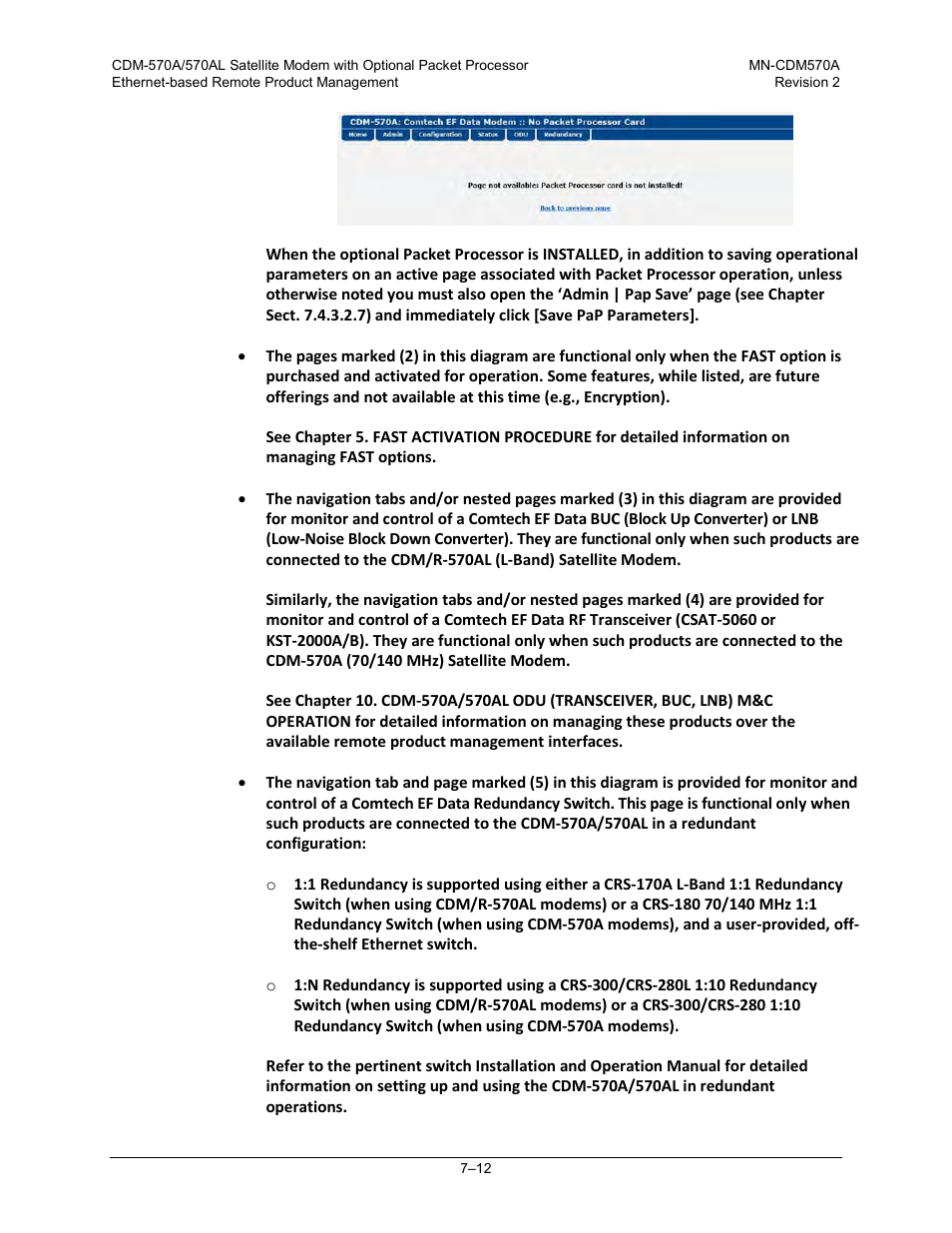 Comtech EF Data CDM-570A User Manual | Page 180 / 618