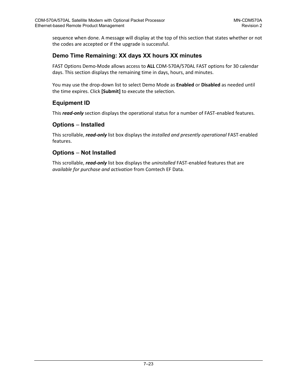 Comtech EF Data CDM-570A User Manual | Page 191 / 618