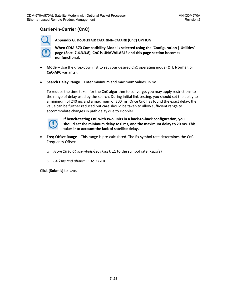 Comtech EF Data CDM-570A User Manual | Page 196 / 618