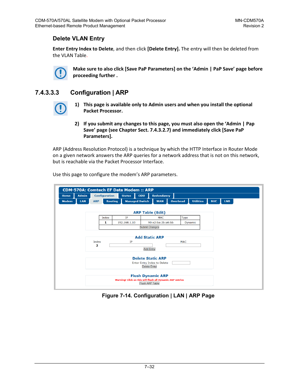 3 configuration | arp | Comtech EF Data CDM-570A User Manual | Page 200 / 618