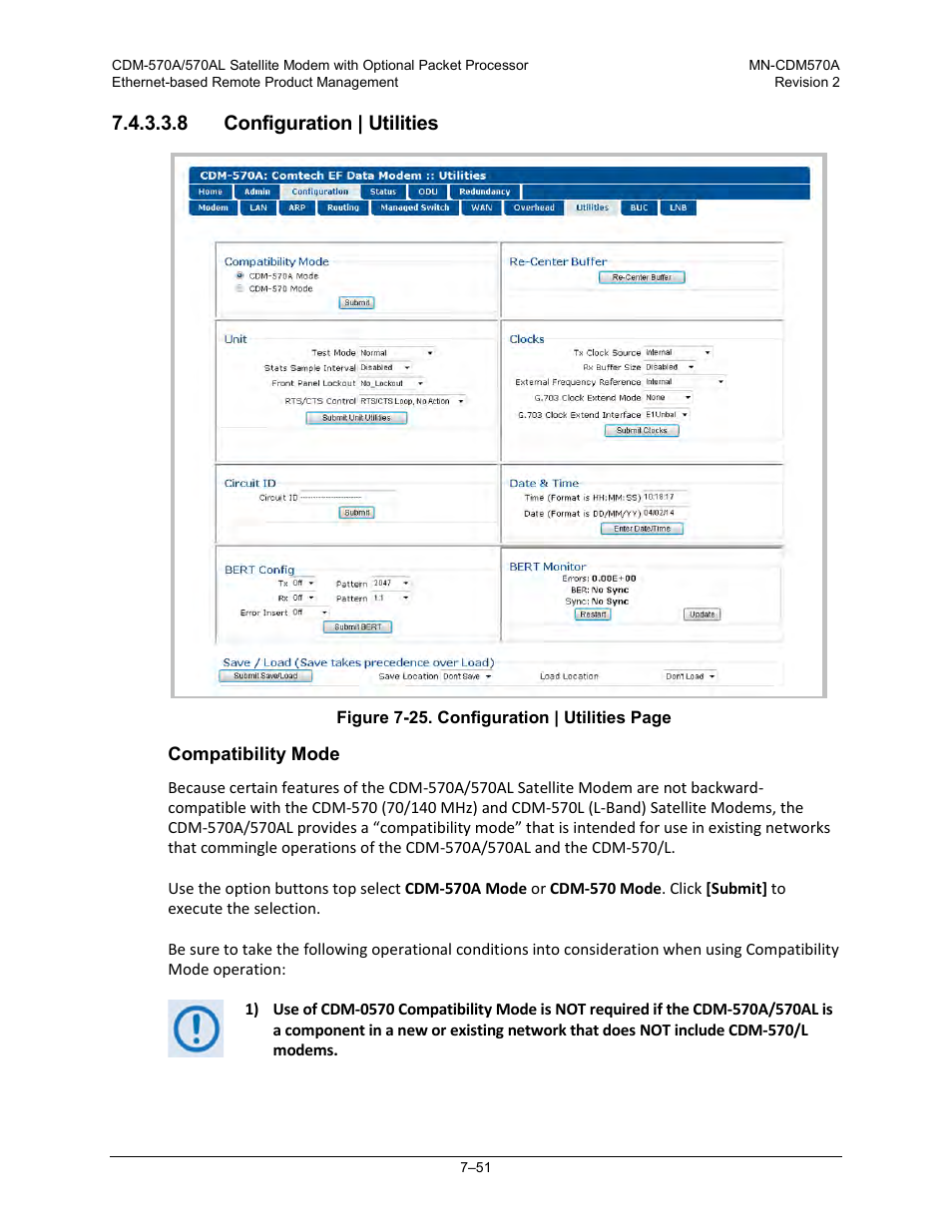 8 configuration | utilities | Comtech EF Data CDM-570A User Manual | Page 219 / 618