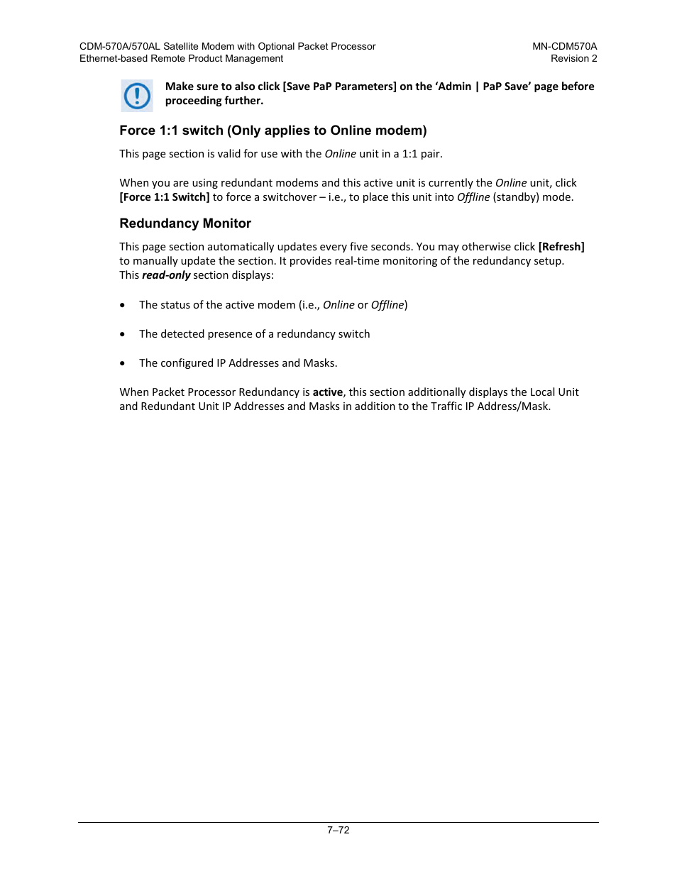 Comtech EF Data CDM-570A User Manual | Page 240 / 618