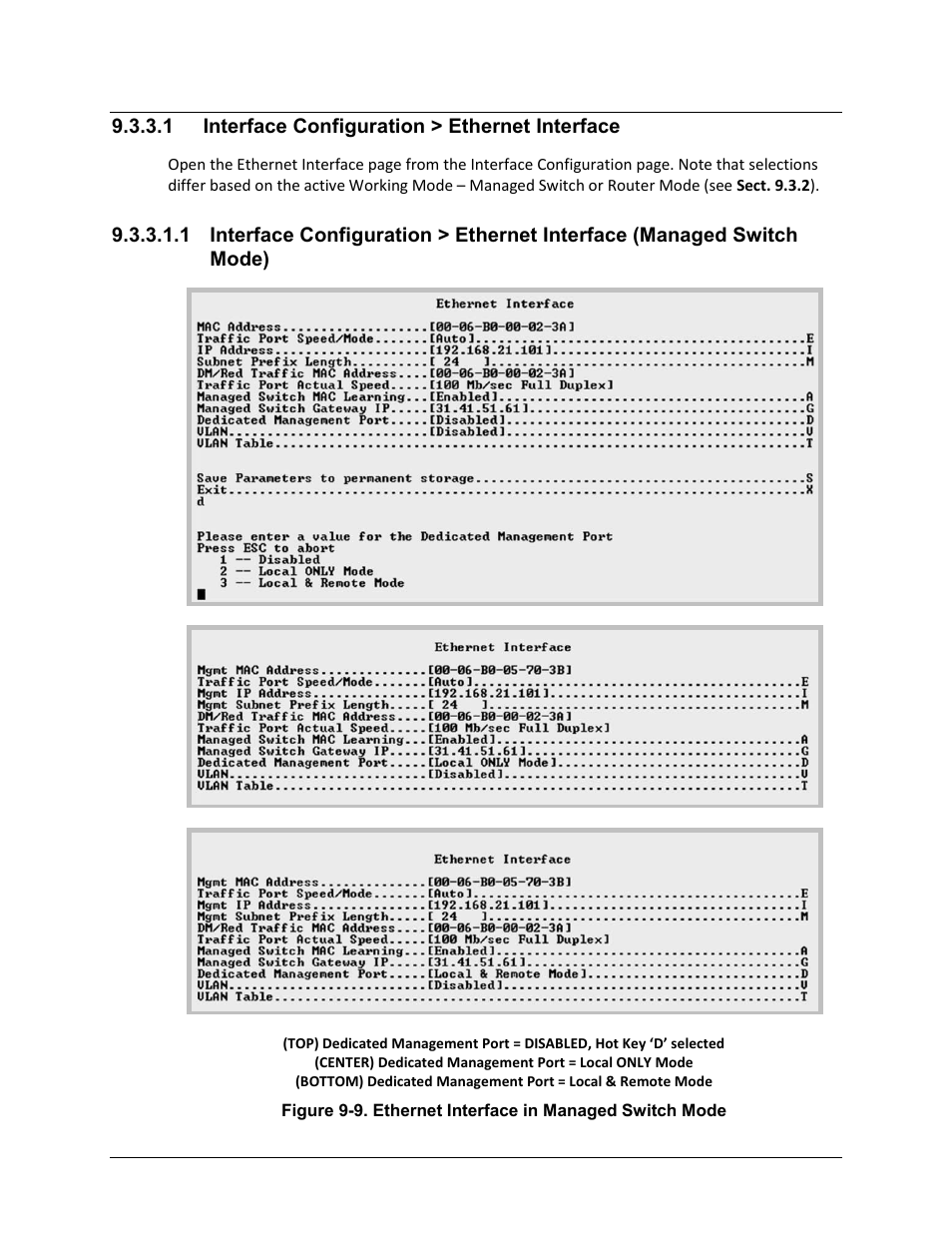 1 interface configuration > ethernet interface | Comtech EF Data CDM-570A User Manual | Page 315 / 618