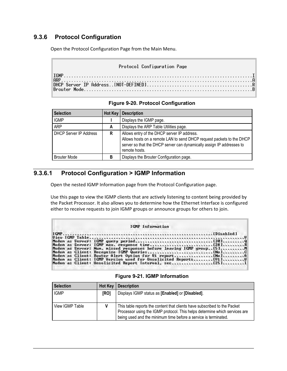 6 protocol configuration, 1 protocol configuration > igmp information | Comtech EF Data CDM-570A User Manual | Page 328 / 618