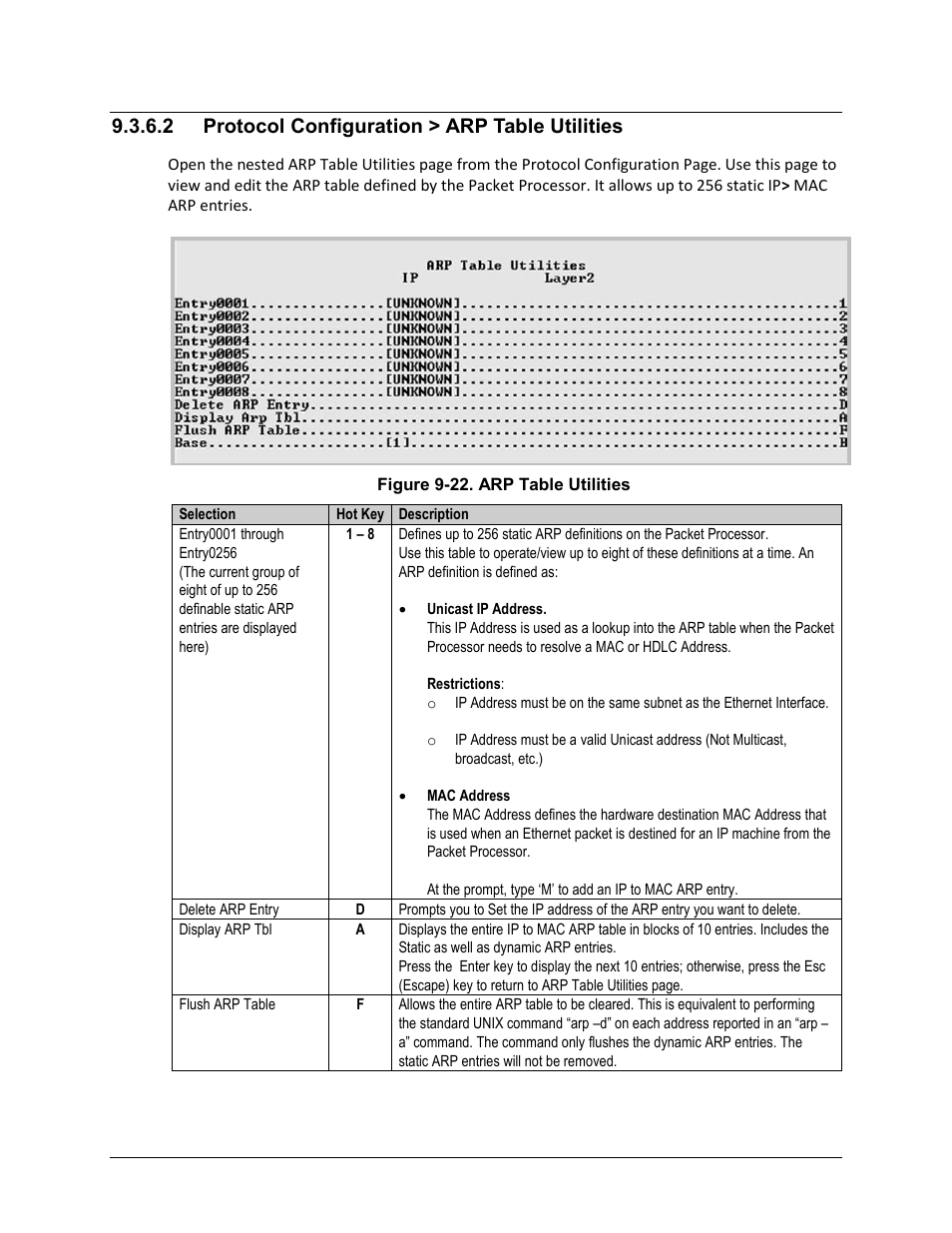 2 protocol configuration > arp table utilities | Comtech EF Data CDM-570A User Manual | Page 331 / 618