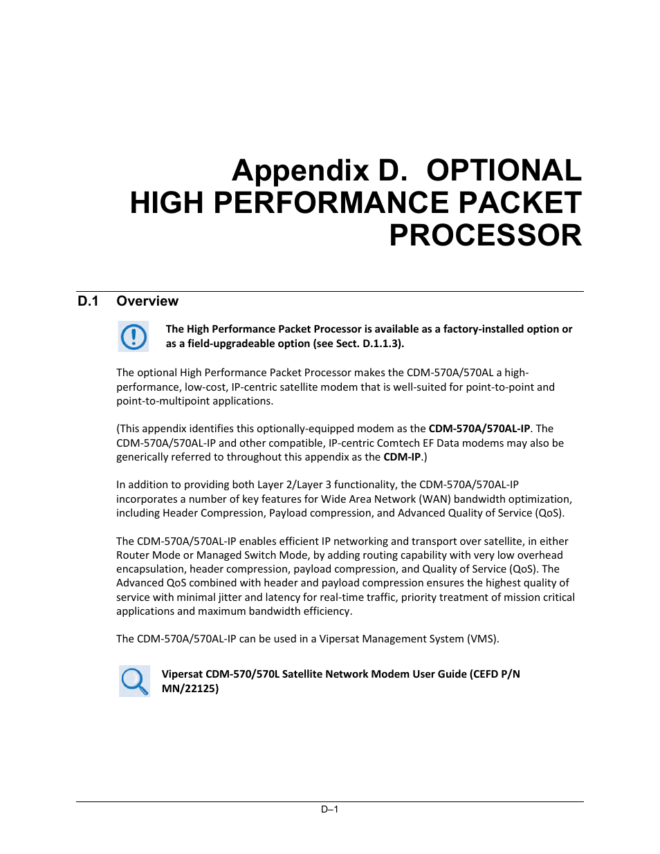 D.1 overview | Comtech EF Data CDM-570A User Manual | Page 459 / 618