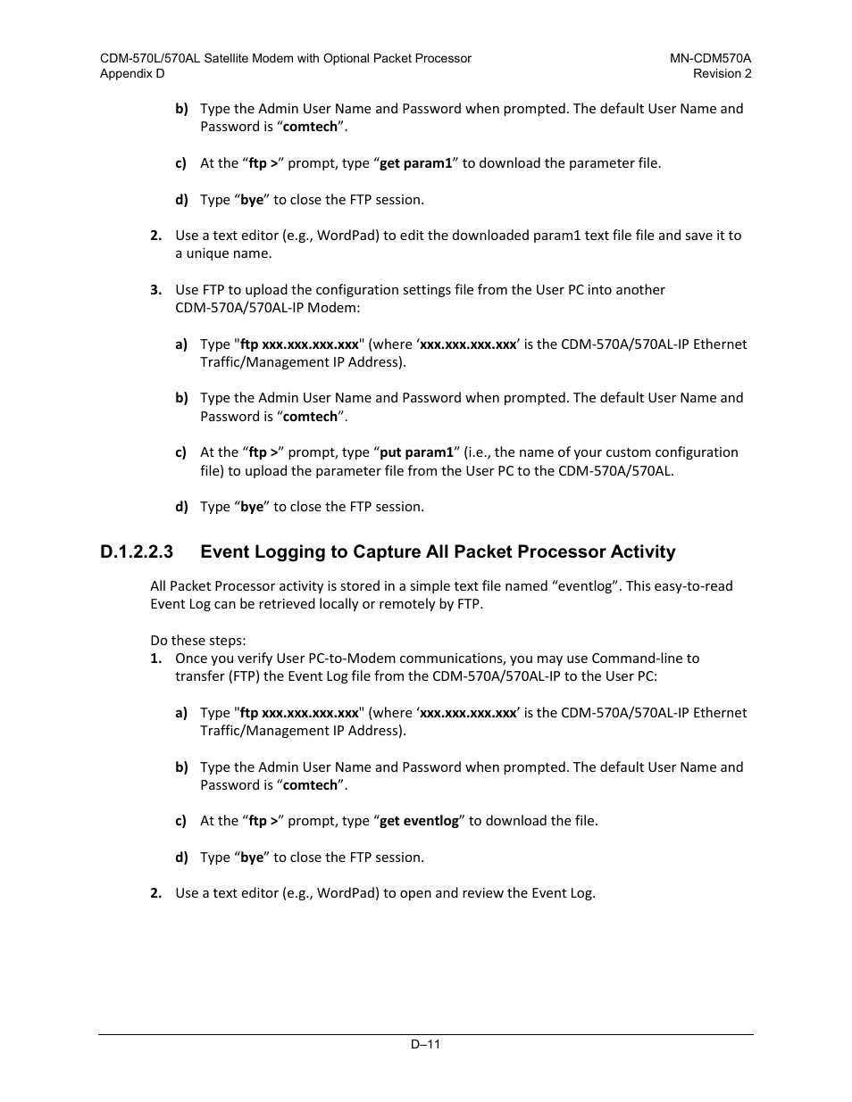 Comtech EF Data CDM-570A User Manual | Page 469 / 618