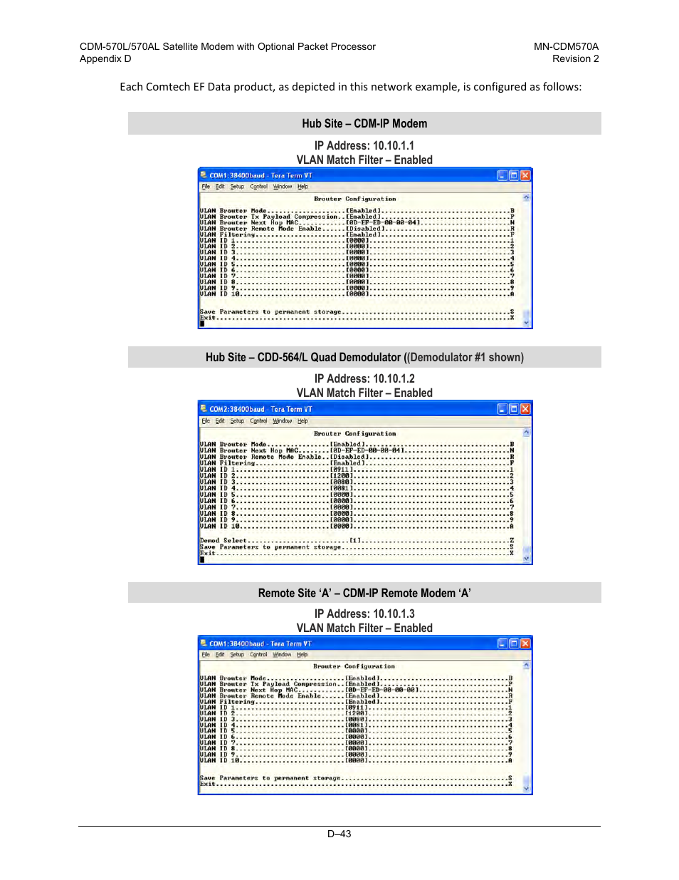 Comtech EF Data CDM-570A User Manual | Page 501 / 618