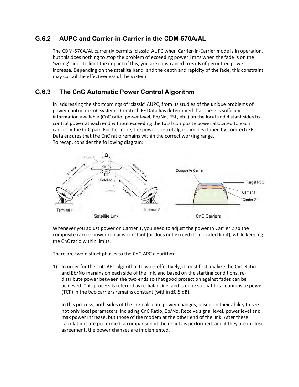 G.6.3 the cnc automatic power control algorithm | Comtech EF Data CDM-570A User Manual | Page 538 / 618